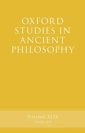 Inwood |  Oxford Studies in Ancient Philosophy, Volume 49 | Buch |  Sack Fachmedien