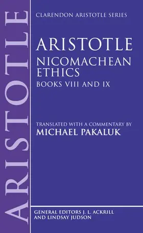 Aristotle / Pakaluk |  Nicomachean Ethics | Buch |  Sack Fachmedien