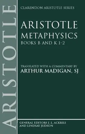 Aristotle / Madigan |  Metaphysics | Buch |  Sack Fachmedien