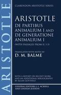 Aristotle / Balme |  de Partibus Animalium I and de Generatione Animalium I | Buch |  Sack Fachmedien