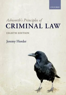 Horder |  Ashworth's Principles of Criminal Law | Buch |  Sack Fachmedien