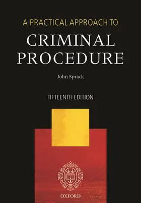 Sprack |  A Practical Approach to Criminal Procedure | Buch |  Sack Fachmedien