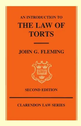 Fleming |  An Introduction to the Law of Torts | Buch |  Sack Fachmedien