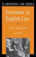 Cross / Harris |  Precedent in English Law | Buch |  Sack Fachmedien