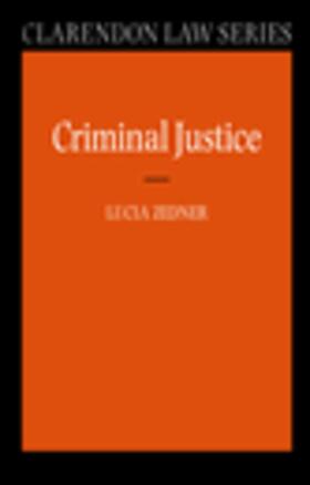 Zedner |  Criminal Justice | Buch |  Sack Fachmedien