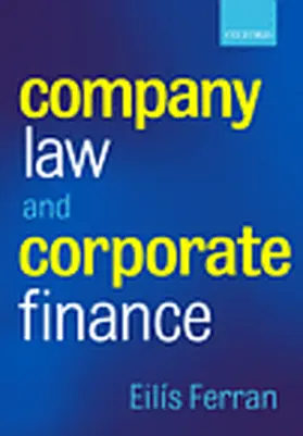 Ferran |  Company Law and Corporate Finance | Buch |  Sack Fachmedien