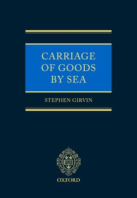 Girvin |  Carriage of Goods by Sea | Buch |  Sack Fachmedien
