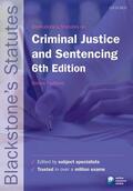 Padfield |  Blackstone's Statutes on Criminal Justice & Sentencing | Buch |  Sack Fachmedien