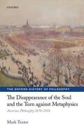 Textor |  The Disappearance of the Soul and the Turn Against Metaphysics | Buch |  Sack Fachmedien