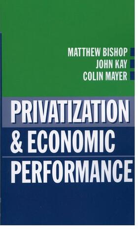 Bishop / Kay / Mayer | Privatization and Economic Performance | Buch | 978-0-19-877344-3 | sack.de