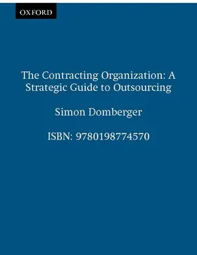 Domberger |  The Contracting Organization | Buch |  Sack Fachmedien