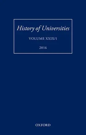 Feingold |  HISTORY OF UNIVERSITIES VOL 29/1 HOU C | Buch |  Sack Fachmedien