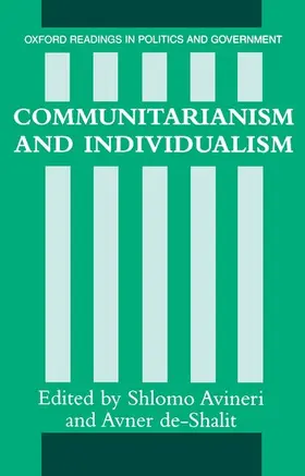 Avineri / De-Shalit |  Communitarianism and Individualism | Buch |  Sack Fachmedien