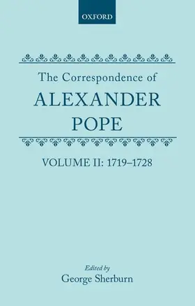 Pope / Sherburn |  The Correspondence of Alexander Pope | Buch |  Sack Fachmedien