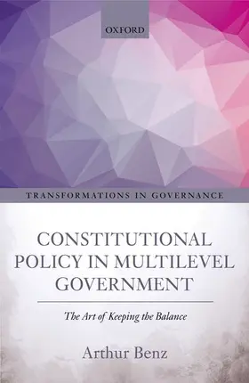 Benz |  Constitutional Policy in Multilevel Government | Buch |  Sack Fachmedien
