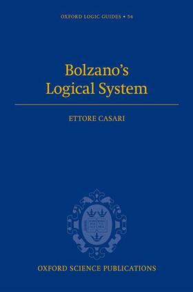 Casari |  Bolzano's Logical System | Buch |  Sack Fachmedien
