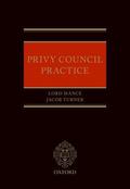 Mance / Turner |  Privy Council Practice | Buch |  Sack Fachmedien