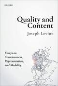 Levine |  Quality and Content | Buch |  Sack Fachmedien