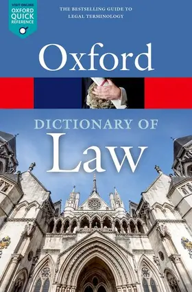 Law |  A Dictionary of Law | Buch |  Sack Fachmedien