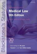 Morris / Jones |  Blackstone's Statutes on Medical Law | Buch |  Sack Fachmedien