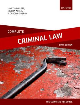 Loveless / Allen / Derry |  Complete Criminal Law | Buch |  Sack Fachmedien