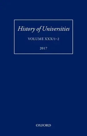 Feingold | HISTORY OF UNIVERSITIES VOL 30 1-2 HOU C | Buch | 978-0-19-880702-5 | www.sack.de