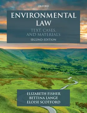 Fisher / Lange / Scotford |  Environmental Law | Buch |  Sack Fachmedien