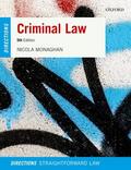 Monaghan |  Criminal Law Directions | Buch |  Sack Fachmedien