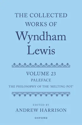 Harrison |  The Collected Works of Wyndham Lewis: Paleface | Buch |  Sack Fachmedien
