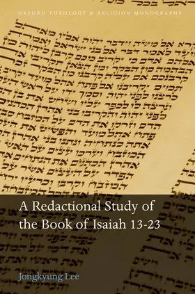Lee |  Redactional Study of the Book of Isaiah 13-23 | Buch |  Sack Fachmedien
