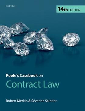 Merkin QC / Saintier | Merkin QC, R: Poole's Casebook on Contract Law | Buch | 978-0-19-881786-4 | sack.de