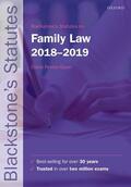 Fenton-Glynn |  Blackstone's Statutes on Family Law 2018-2019 | Buch |  Sack Fachmedien
