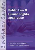 Lee |  Blackstone's Statutes on Public Law & Human Rights 2018-2019 | Buch |  Sack Fachmedien