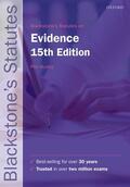 Huxley |  Blackstone's Statutes on Evidence | Buch |  Sack Fachmedien