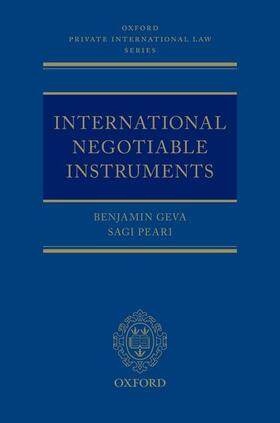 Geva / Peari |  International Negotiable Instruments | Buch |  Sack Fachmedien