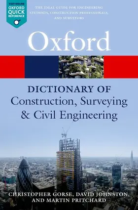 Gorse / Johnston / Pritchard |  A Dictionary of Construction, Surveying, and Civil Engineering | Buch |  Sack Fachmedien