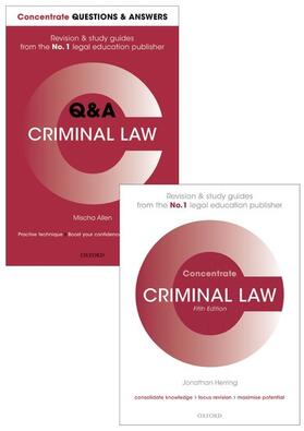 Allen / Herring | Criminal Law Revision Concentrate Pack | Medienkombination | 978-0-19-883480-9 | sack.de