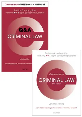 Allen / Herring | Criminal Law Revision Concentrate Pack | Medienkombination | 978-0-19-883480-9 | sack.de