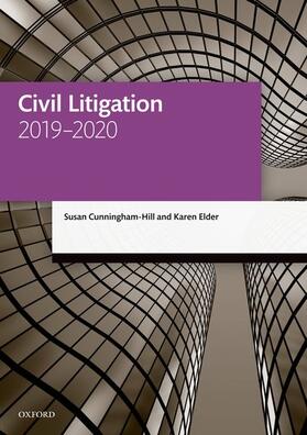 Cunningham-Hill / Elder | Civil Litigation 2019-2020 | Buch | 978-0-19-883855-5 | sack.de