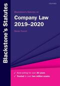 FRENCH / French |  Blackstone's Statutes on Company Law 2019-2020 | Buch |  Sack Fachmedien