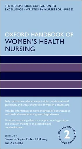 Gupta / Holloway / Kubba |  Oxford Handbook of Women's Health Nursing | Buch |  Sack Fachmedien