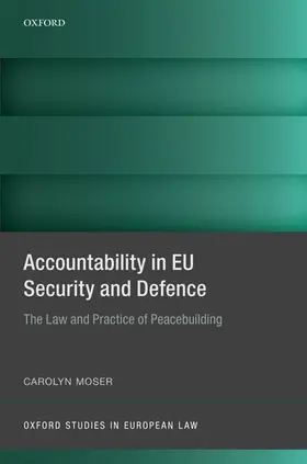 Moser |  Accountability in Eu Security and Defence | Buch |  Sack Fachmedien