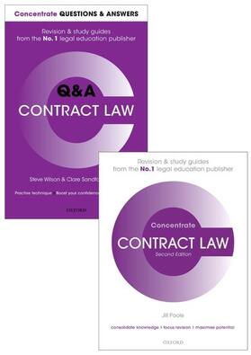 Poole / Devenney / Shaw-Mellors | Contract Law Revision Concentrate Pack: Law Revision and Study Guide | Buch | 978-0-19-884740-3 | sack.de