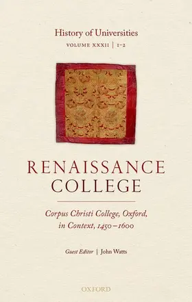 Feingold / Watts |  History of Universities | Buch |  Sack Fachmedien