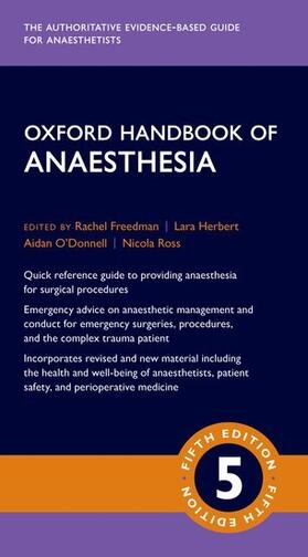 Freedman / Herbert / O'Donnell | Oxford Handbook of Anaesthesia | Buch | 978-0-19-885305-3 | sack.de