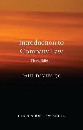 Davies | Introduction to Company Law | Buch | 978-0-19-885492-0 | sack.de