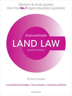 Sayles | Sayles, V: Land Law Concentrate | Buch | 978-0-19-885522-4 | sack.de