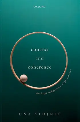 Stojnic |  CONTEXT AND COHERENCE C | Buch |  Sack Fachmedien