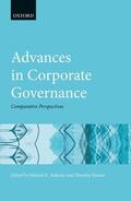 Anheier / Baums |  Advances in Corporate Governance | Buch |  Sack Fachmedien