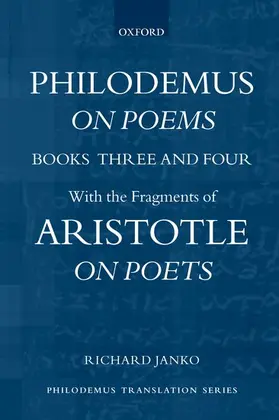 Janko |  Philodemus, On Poems, Books 3-4 | Buch |  Sack Fachmedien